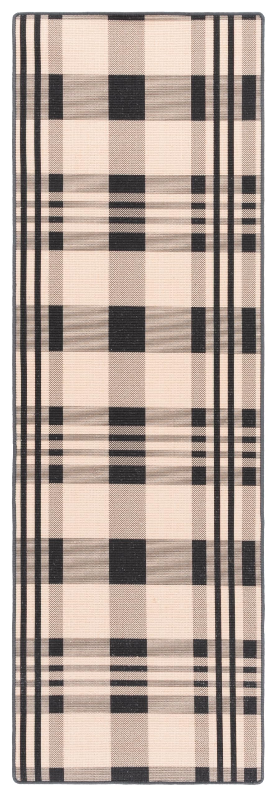 SAFAVIEH Natural Fiber Collection Area Rug - 2'6" x 8' Runner, Natural & Black, Sisal, Slip Resistant, Ideal for Living Room, Hallway, Foyer, Entryway, Bedroom (NF157Z)