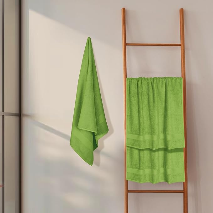 GLAMBURG Premium Cotton 4 Pack Bath Towel Set