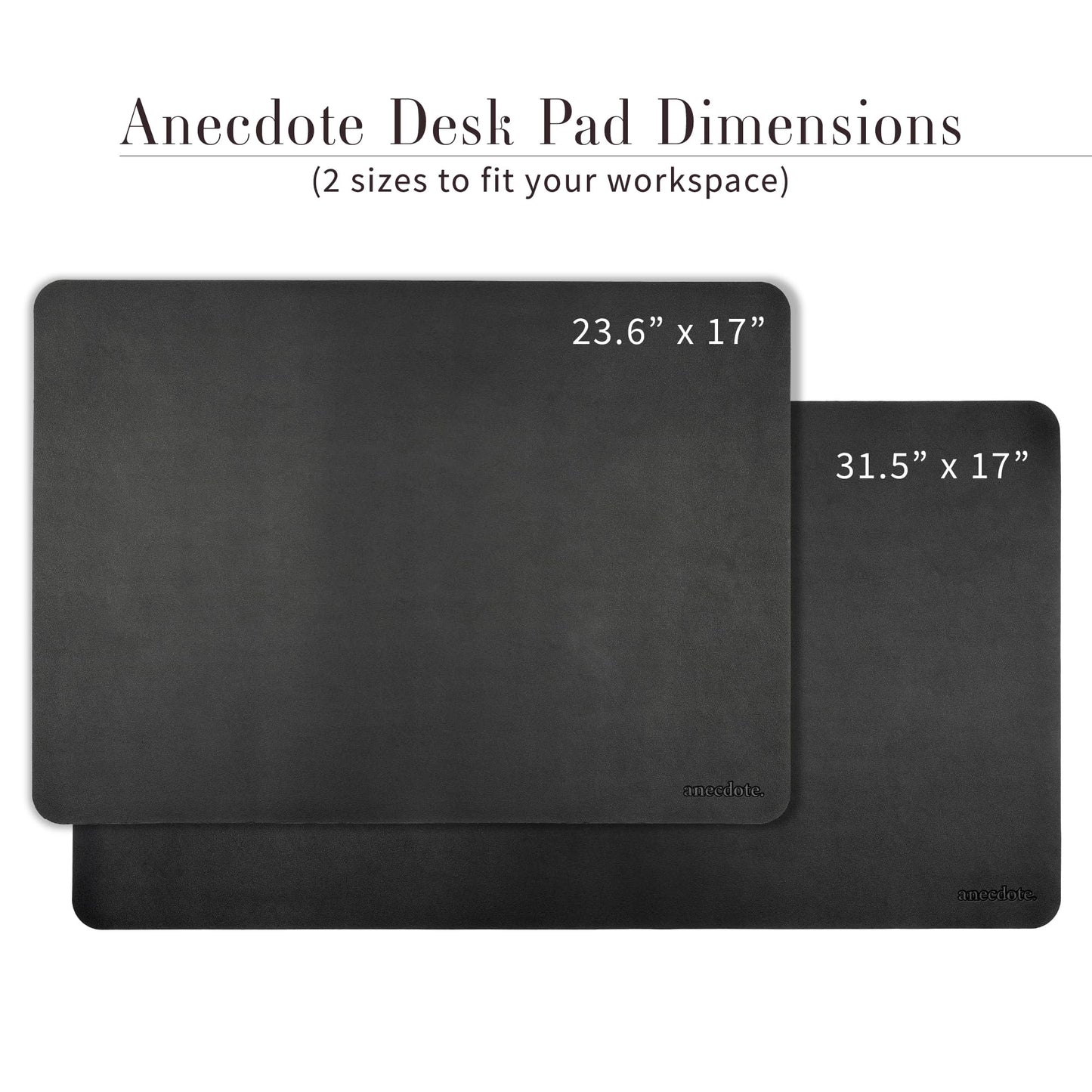ANECDOTE Vegan Leather Desk Pad - 31.5"x17" Desk Mat for Your Office. This Quality Large Mouse Pad has Chic Elegance, Professional Look & Satisfying Touch - The Perfect Leather Mouse Pad for You!