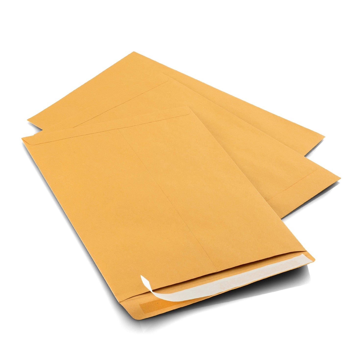 Aimoh 100 10 x 13 Self-Seal Brown Kraft Catalog Envelopes - 28lb, 100 Count, Ultra Strong Quick-Seal, 10x13 inch (39300)