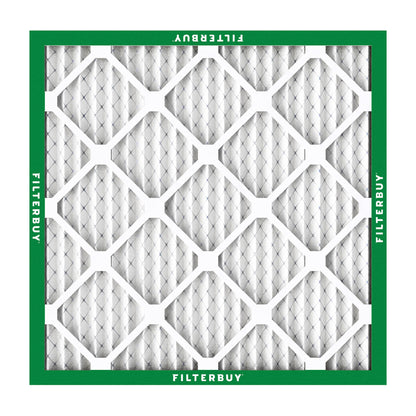 Filterbuy 20x20x1 Air Filter MERV 8 Essential Dust & Allergy Defense (12-Pack), Electrostatic Pleated HVAC AC Furnace Filters Replacement, Made in USA (Actual Size: 19.50 x 19.50 x 0.75)