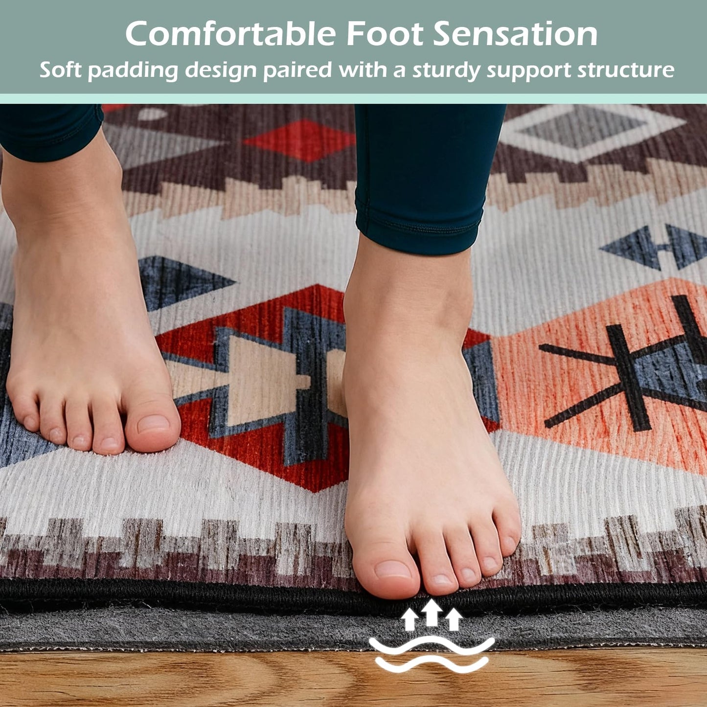 Non-Slip Rug Pads,3x5ft Waterproof Rug Pad,Carpet Pad for Hardwood,Tile,All Floors – Floor Protection,Cushioning, Anti-Slip Grip