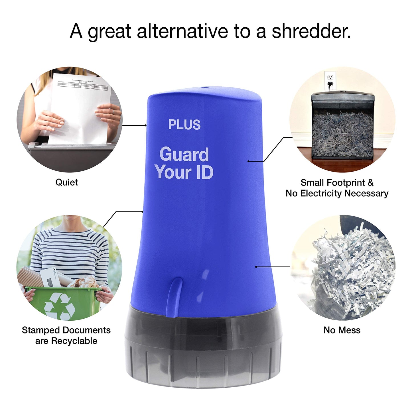Guard Your ID Confidential Security Roller Set Advanced 2.0 for Identity Theft Protection Redacting (Regular 3-Pack, Blue)