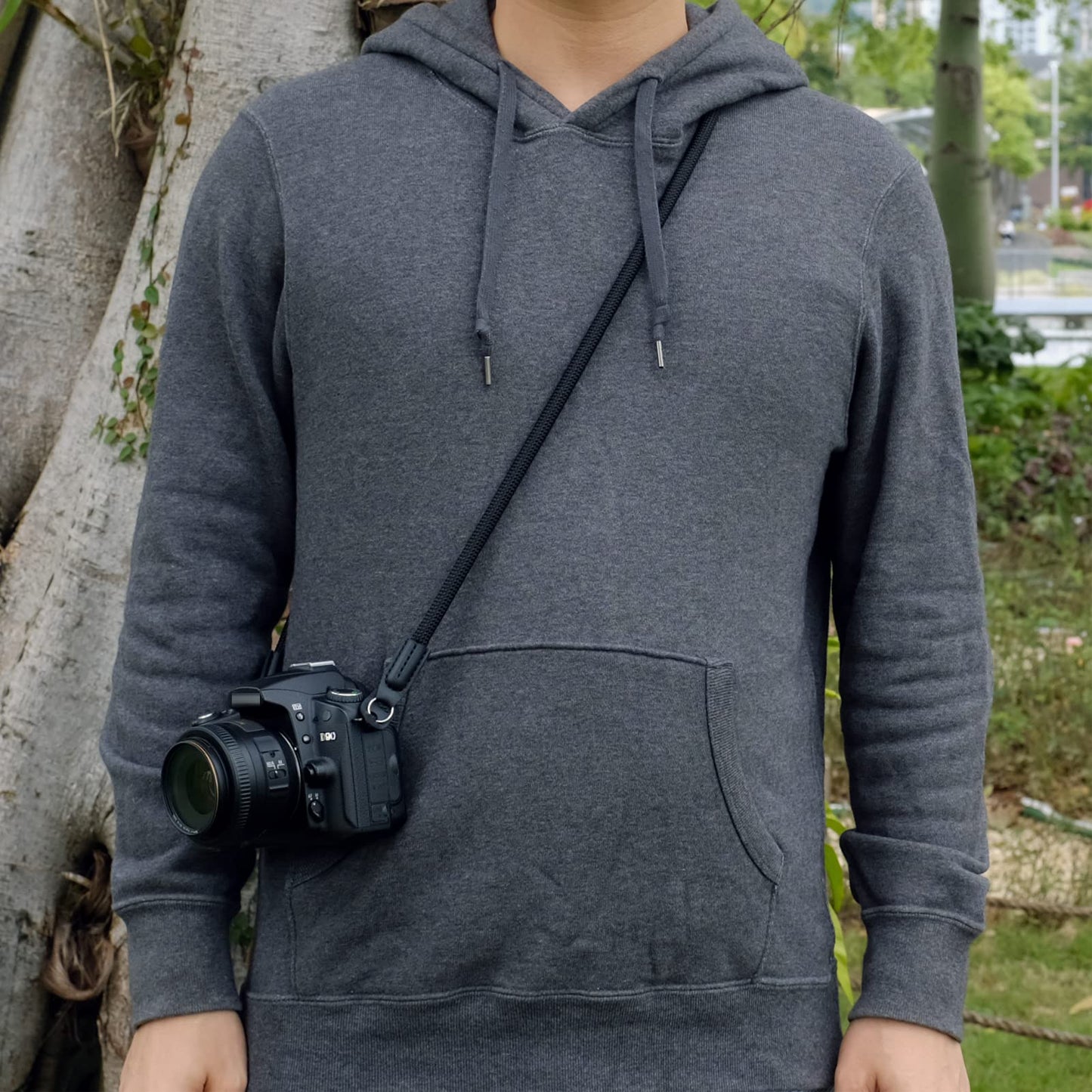 VKO Vintage Camera Neck Strap,Nylon Rope Camera Shoulder Straps for Photographers Film DSLR Black