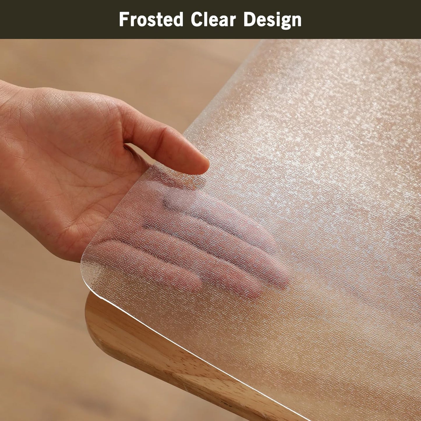 ZPAI 3x4ft Clear PVC Floor Mat, 2mm Thick Waterproof Protective Mat for Hard Floors, Under Refrigerator, Pet Bowls, or Appliances – Cuttable, Easy to Clean