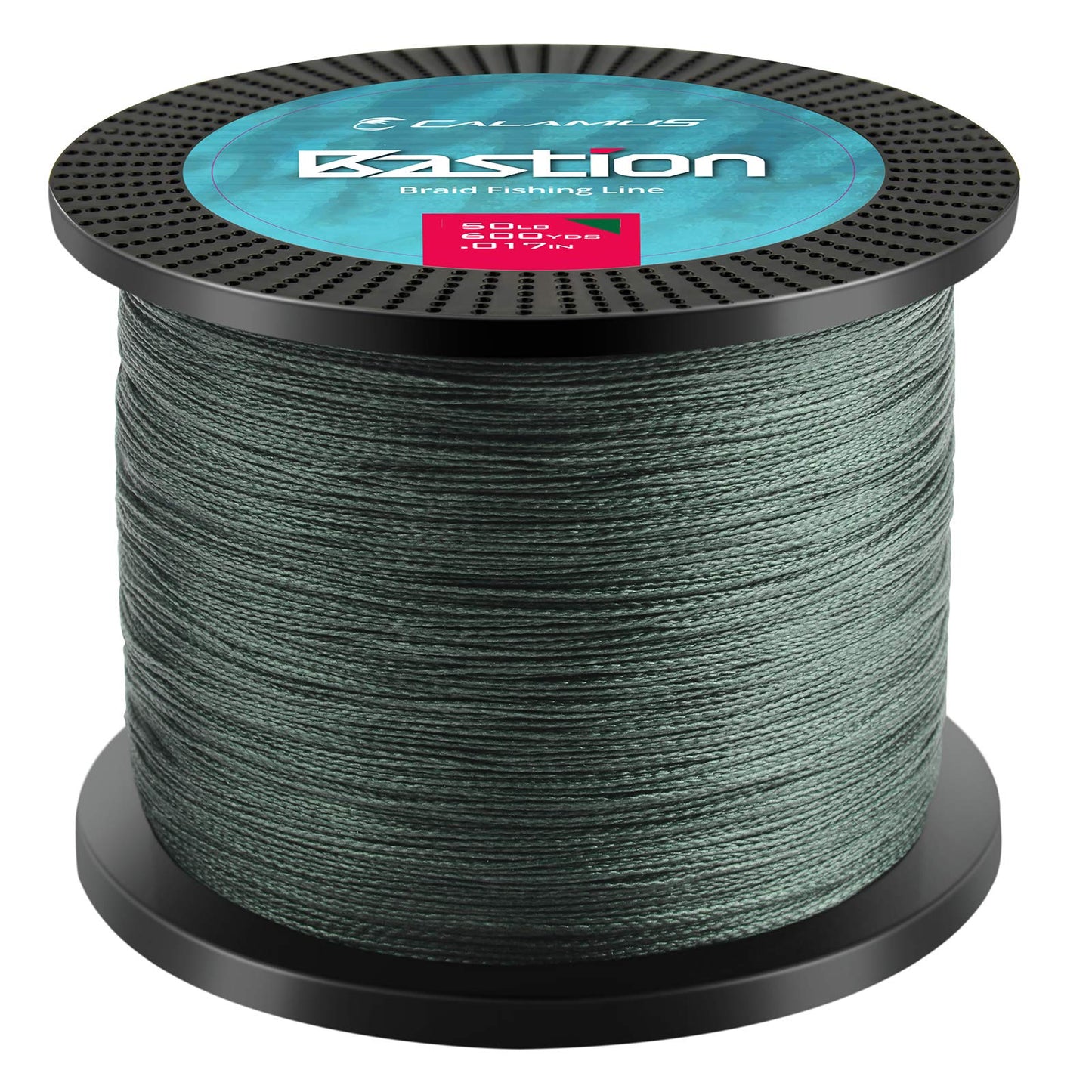 Calamus Bastion Braided Fishing Line, Moss Green, 600 Yds, 20 LB (4 Strands)