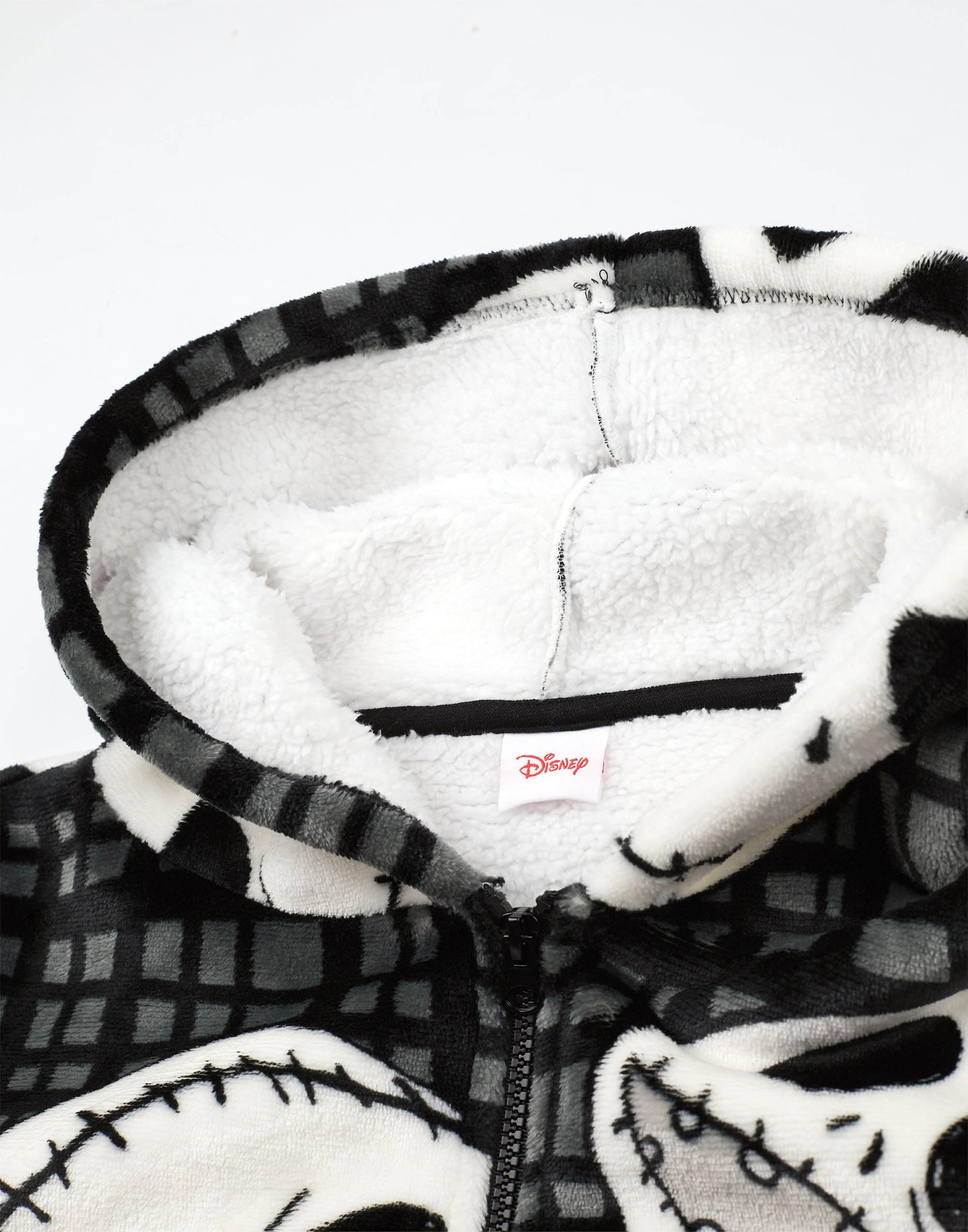 Disney The Nightmare Before Christmas Adults Wearable Blanket Hoodie | Black NMBC Zip Hooded Fleece with Jack Character Print