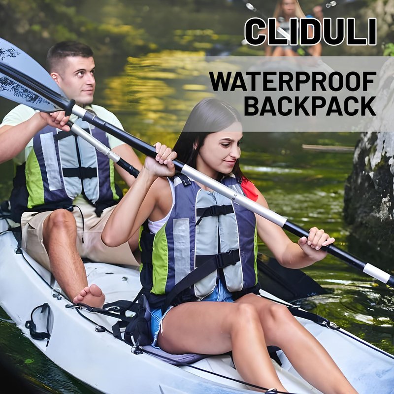 Cliduli Waterproof Dry Bag,Roll Top Black Small Waterproof Backpack 2L/5L/10L/20L/30L/40L Floating Lightweight Bags for Kayaking, Boating, Fishing, Swimming Camping with Waterproof Phone Case