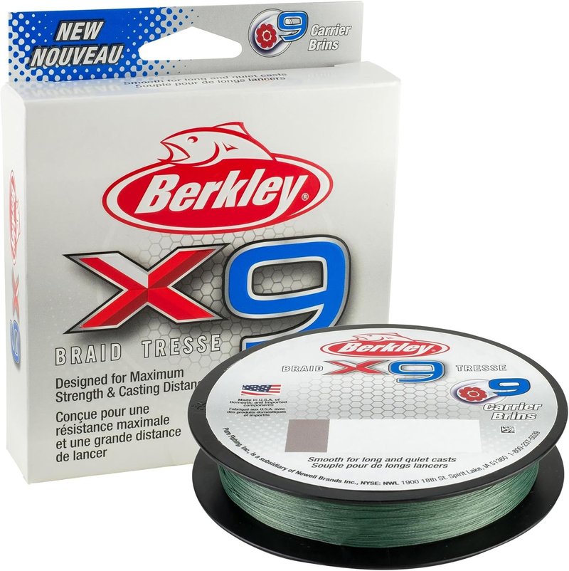 Berkley X9 Braid Fishing Line - Durable, High-Performance Fishing Line | 150 Yards, 30 lb Test
