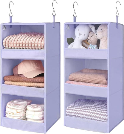 GRANNY SAYS 3 Shelf Hanging Closet Organizers and Storage, Collapsible Closet