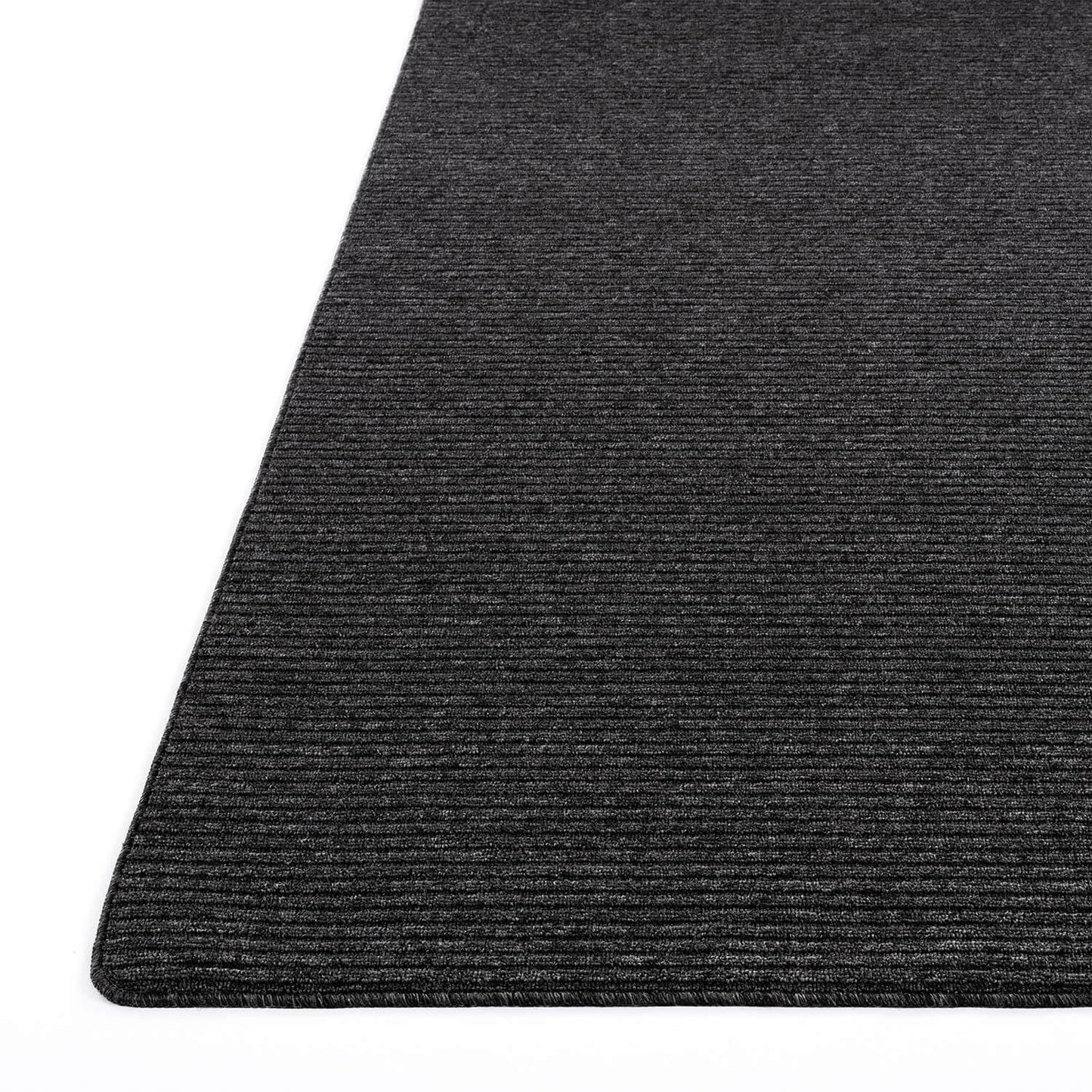 Luul Home Non Slip Dark Gray Solid Rubber Back Thin Rug for Living Room 4x6 Area Rugs for Kitchen, Rugs for Bedroom, Stain Resistant Easy Cleaning Non Shedding Carpet Dark Gray 4 x 6