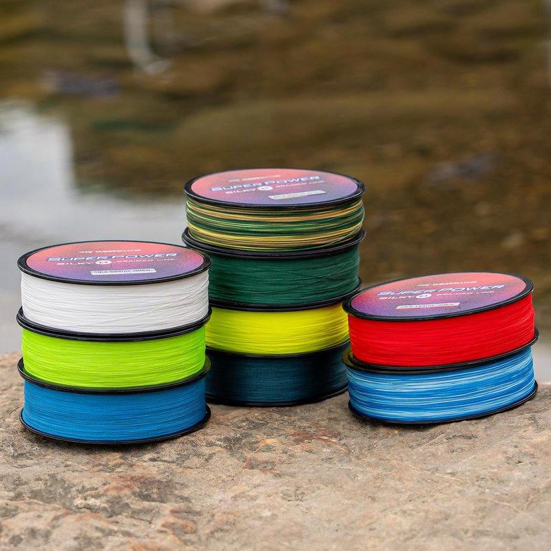 KastKing Superpower Silky8 Braided Fishing Line, Grass Green, 8 Strands, 10 LB, 300 Yds