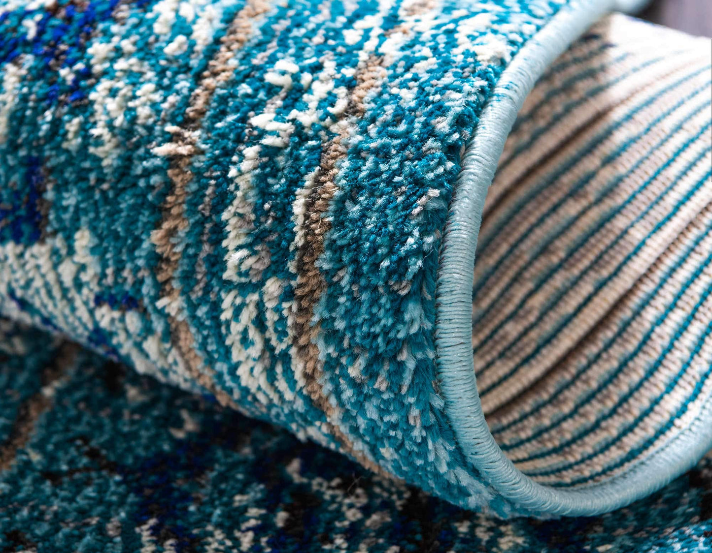Unique Loom Medici Collection Vintage Botanical Traditional Light Blue Area Rug (4' 0 x 6' 0)