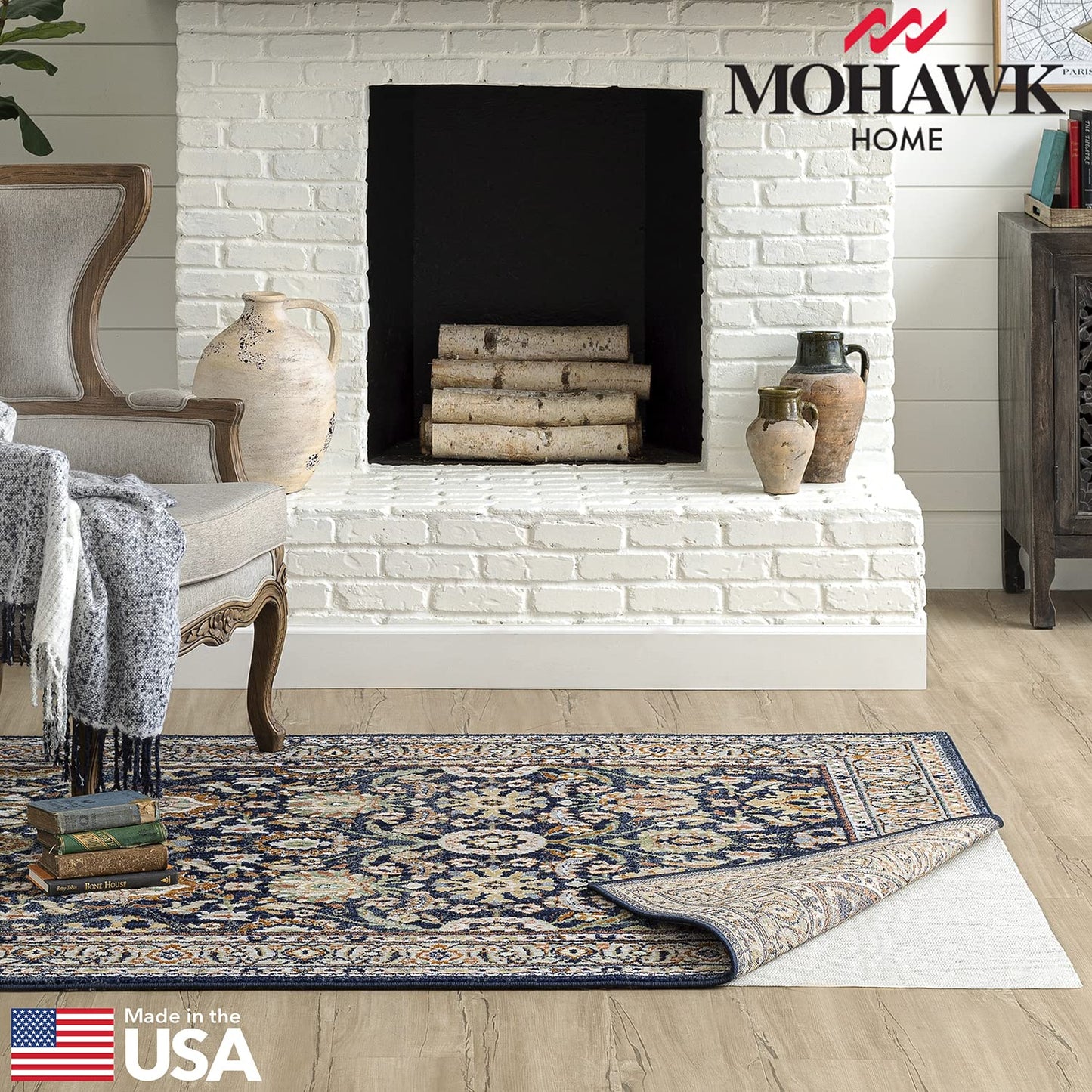 Mohawk Home 2' 6" x 10' Rug Pad Gripper Non Slip Grip Keeps Area Rugs in Place Anti Skid Under Rug Liner - Safe for All Floors