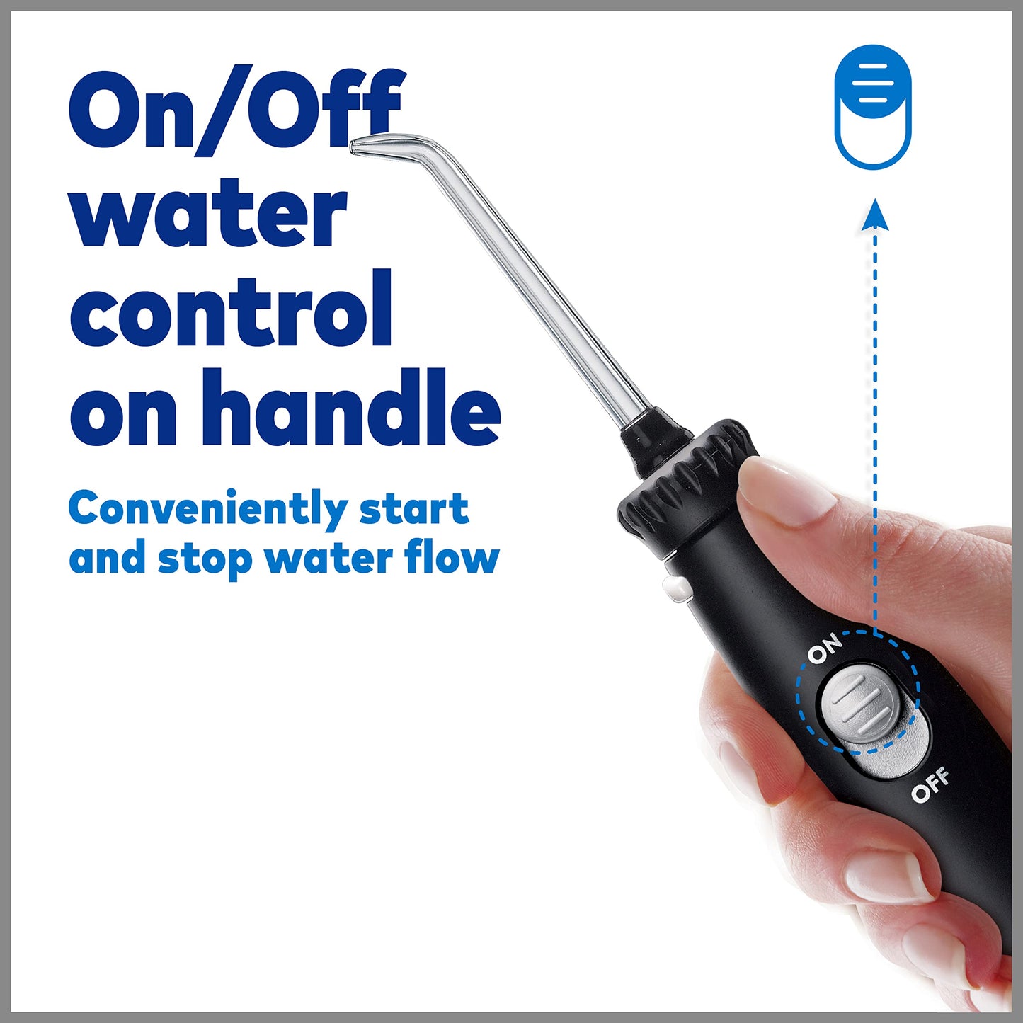 Waterpik Ultra Water Flosser, Black - 90+ Seconds of Flossing Time - 10 Pressure Settings, 360-Degree Tip Rotation - Includes Six Tips & Built-in Tip Storage