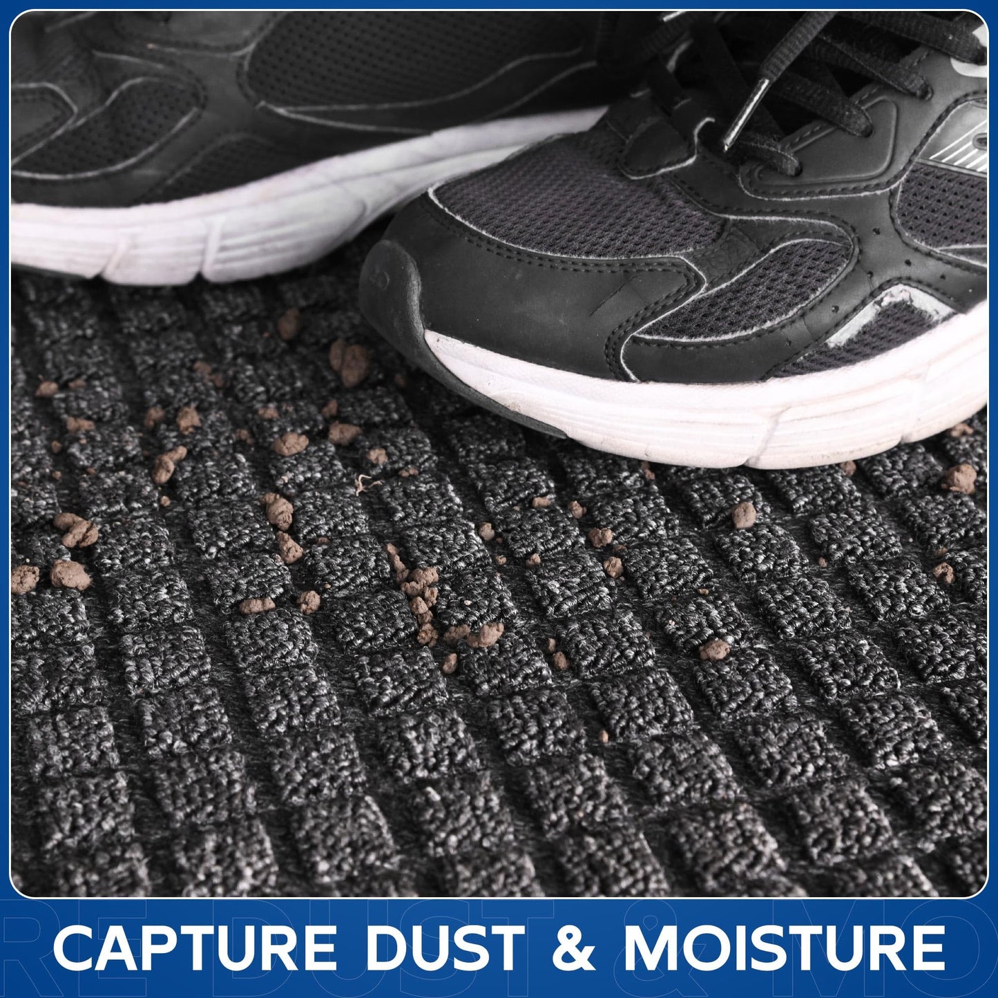 Naturei Durable Front Door Mat, 72" x 36" Heavy Duty Indoor Outdoor Doormat for Entryway, Non-Slip Rubber Backing, Stain and Fade Resistant Commercial Floor Mat for Home Office Entry