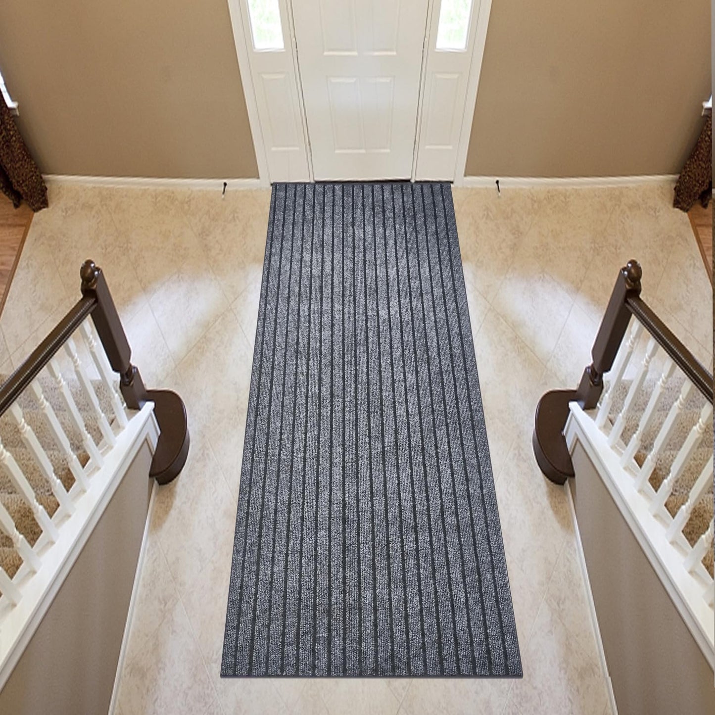 BESTVUE 2' x 6' Runner Rugs with Rubber Backing, Outdoor Indoor Utility Non Slip Carpet Rug Runner for Hallway, Custom Size Area Rugs Mat for Entryway Balcony Patio Kitchen Garage Stair Laundry