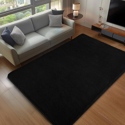 Sour Lemon 10x14 Area Rugs for Living Room, Soft Large Area Rug Fluffy Rugs for Bedroom，Machine Washable Area Rug Non Slip Carpet Rug for Living Room Playroom Kids Room Home Decor