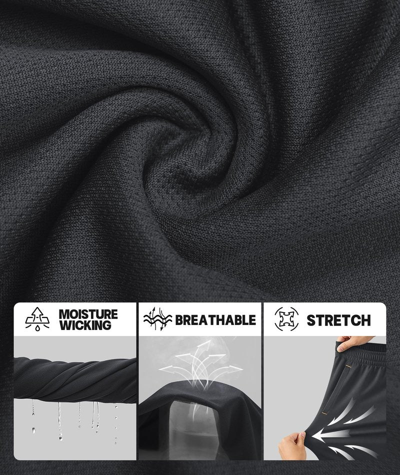 Little Beauty 5 Pack Mens Athletic Gym Shorts with Pockets Fast Dry Basketball Running Workout Shorts Navy/Dark Grey*2/Black*2, XL