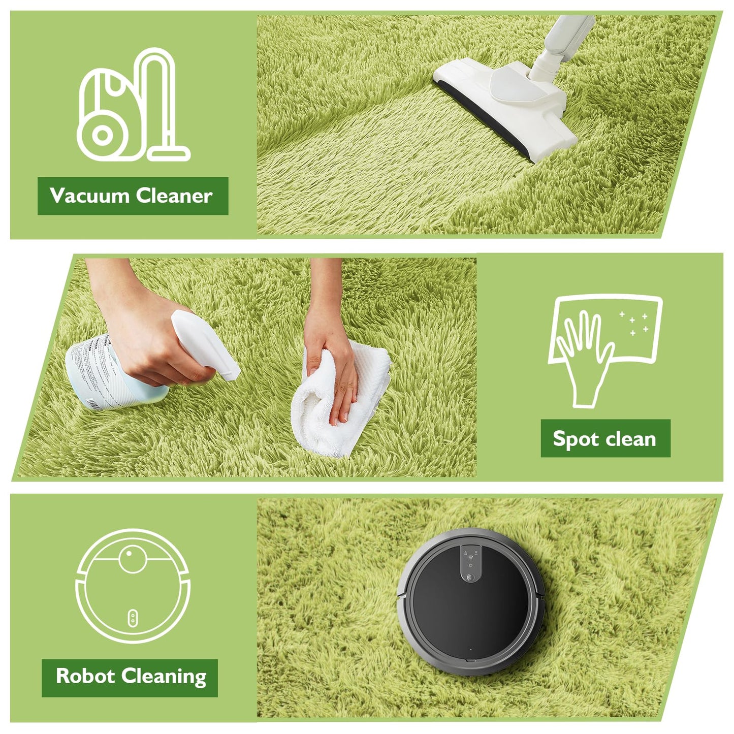 yulidayang Fluffy Round Area Rugs for Bedroom,3'X3'Shag Circle Area Rugs for Living Room,Non Slip Fuzzy Plush Rug for Kids Room Boys Girls Room and Dorm Home Classroom Rug