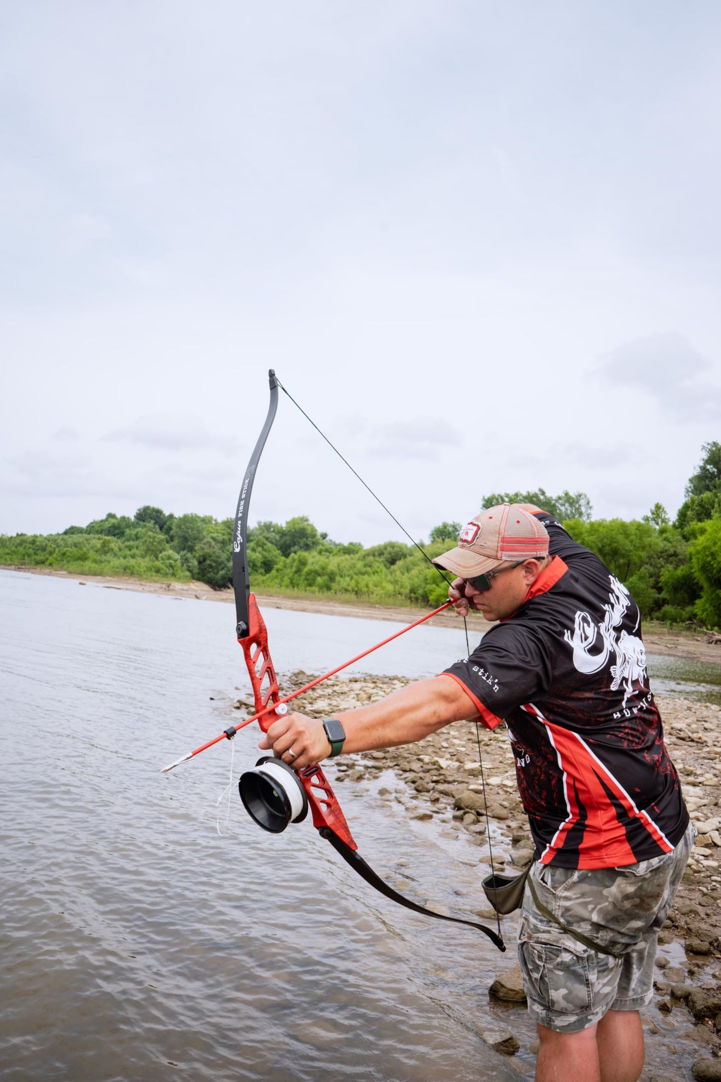 Cajun Bowfishing Fish Stick RTF Kit Bow, Ready-to-Fish Package, 56" Long, Draw Weight Peak of 45lbs, Extreme Durability, Maximum Performance
