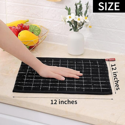 Homaxy 100% Cotton Terry Kitchen Dish Cloths, Ultra Soft and Absorbent Dish