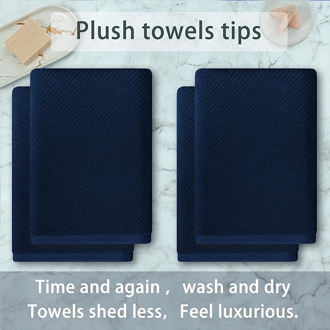 VOOVA & MOVAS Bath Towels, Large 30" x 56"