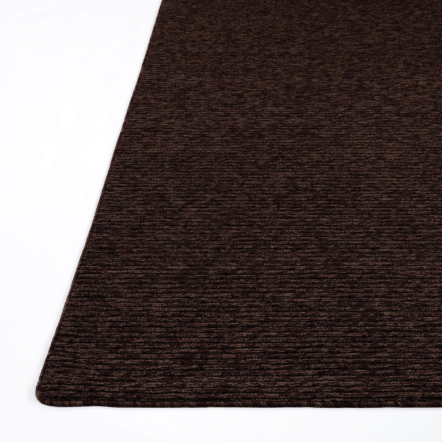 Luul Home Non Slip Brown Solid Rubber Back Thin Rug for Living Room 5x7 Area Rugs for Kitchen, Rugs for Bedroom, Stain Resistant Easy Cleaning Non Shedding Carpet Brown 5 x 7