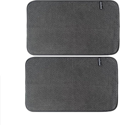 KinHwa Microfiber Hand Towels for Bathroom Soft and Absorbent Face Towels Grey