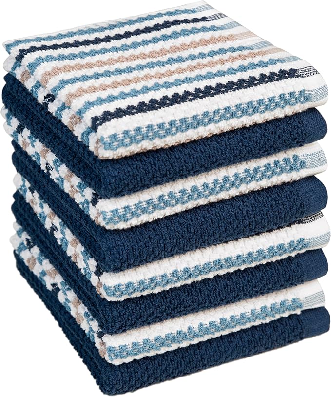 Bumble Premium Dish Cloths Towel 12"x12" | 100% Natural Ring Spun Cotton Tea