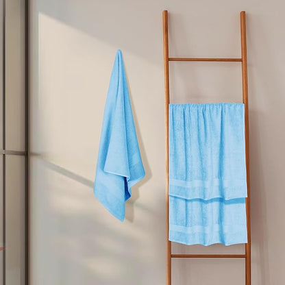 GLAMBURG Premium Cotton 4 Pack Bath Towel Set