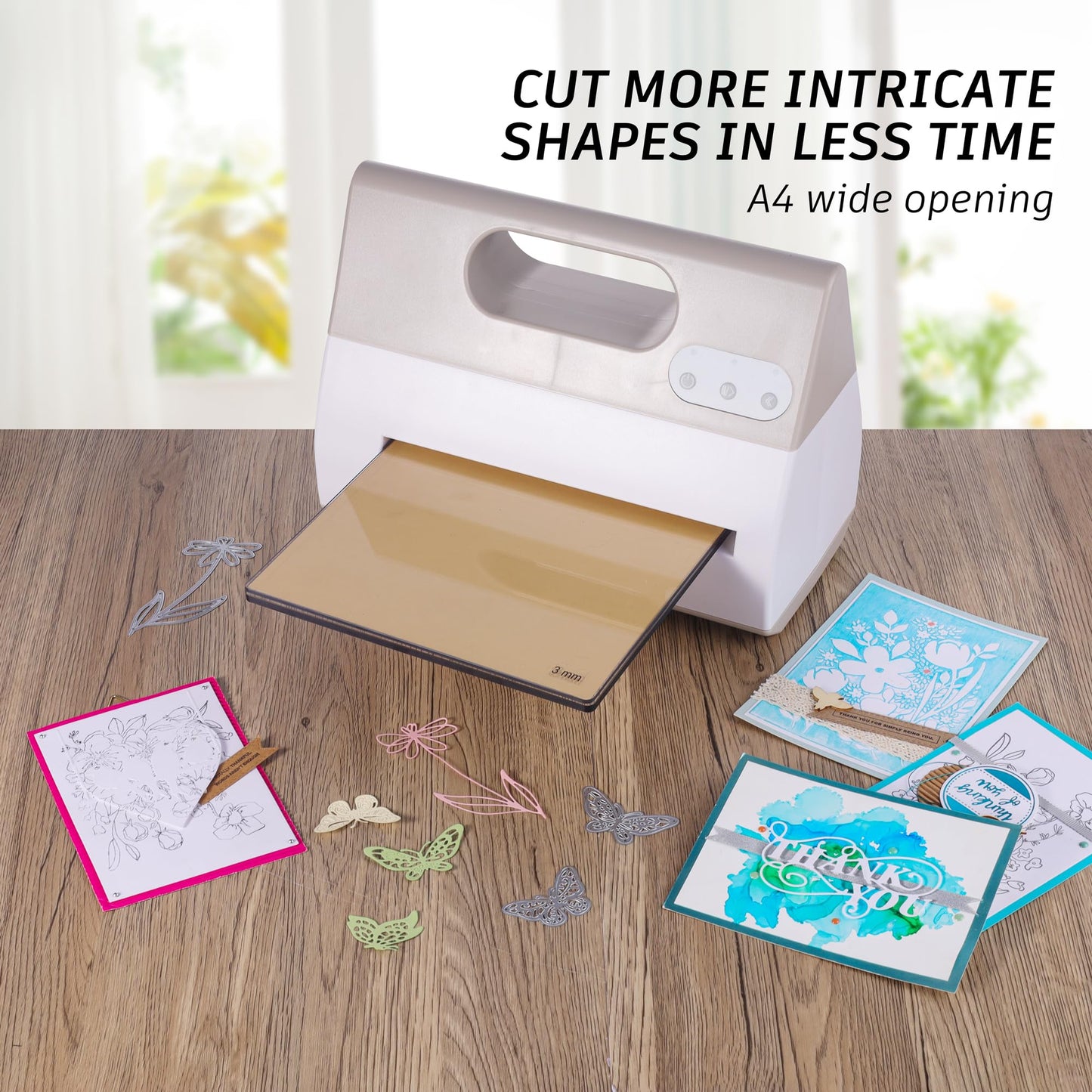 Joelver Maker Electric A4 Die Cutting & Embossing Machine for Arts & Crafts, Scrapbooking & Cardmaking,9” Opening （110v with US Plug）