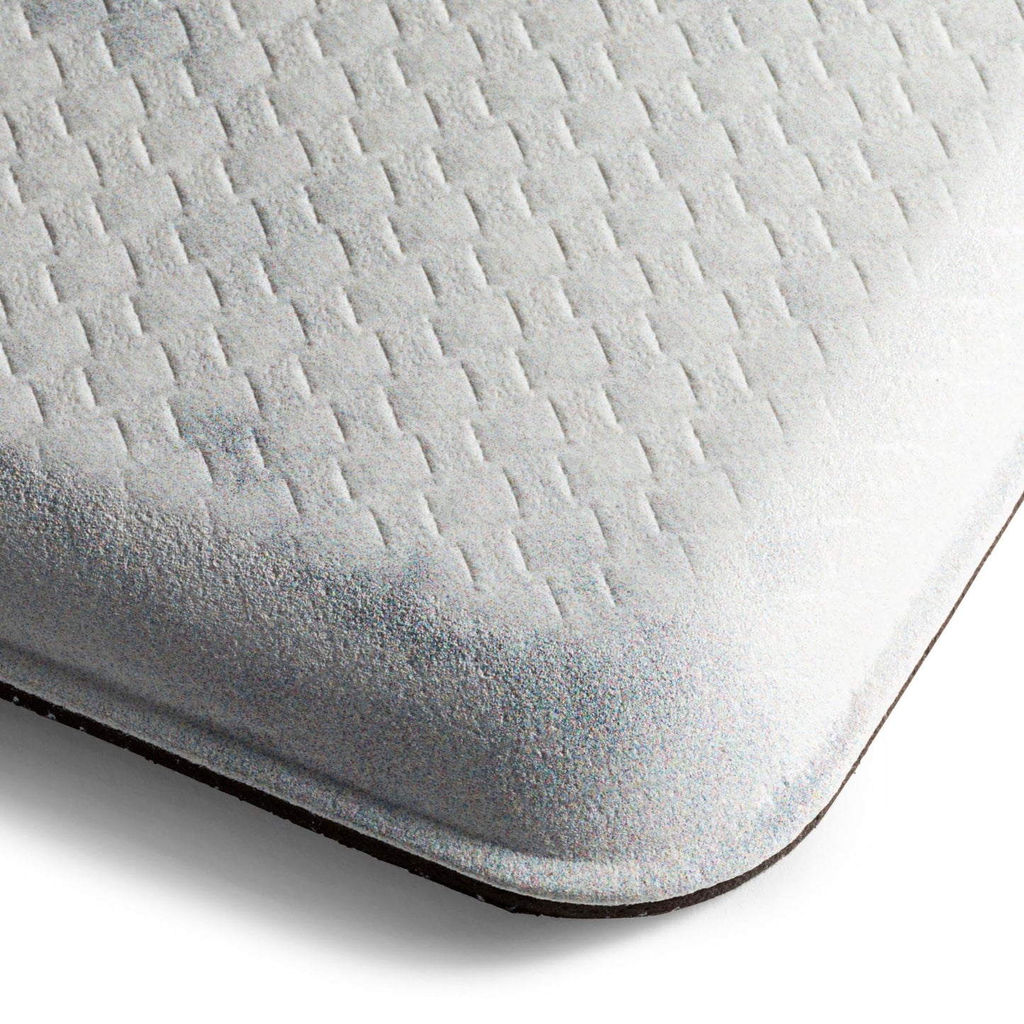 Home Dynamix Cozy Living Modern Marble Runner Anti-Fatigue Kitchen Mat, Non-Slip Floor Mat, Padded Standing Desk Mat, Grey/White, 17.5"x55"