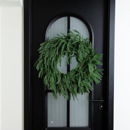6FT Double Fullness with 88 Tips Norfolk Pine Garland Realistic - 72" Thick Deluxe Faux Christmas Greenery Garland Artificial Green Winter Pine Garlands for Mantle Staircase Table