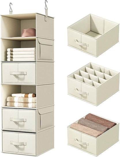 Vailando 6-Shelf Hanging Closet Organizer