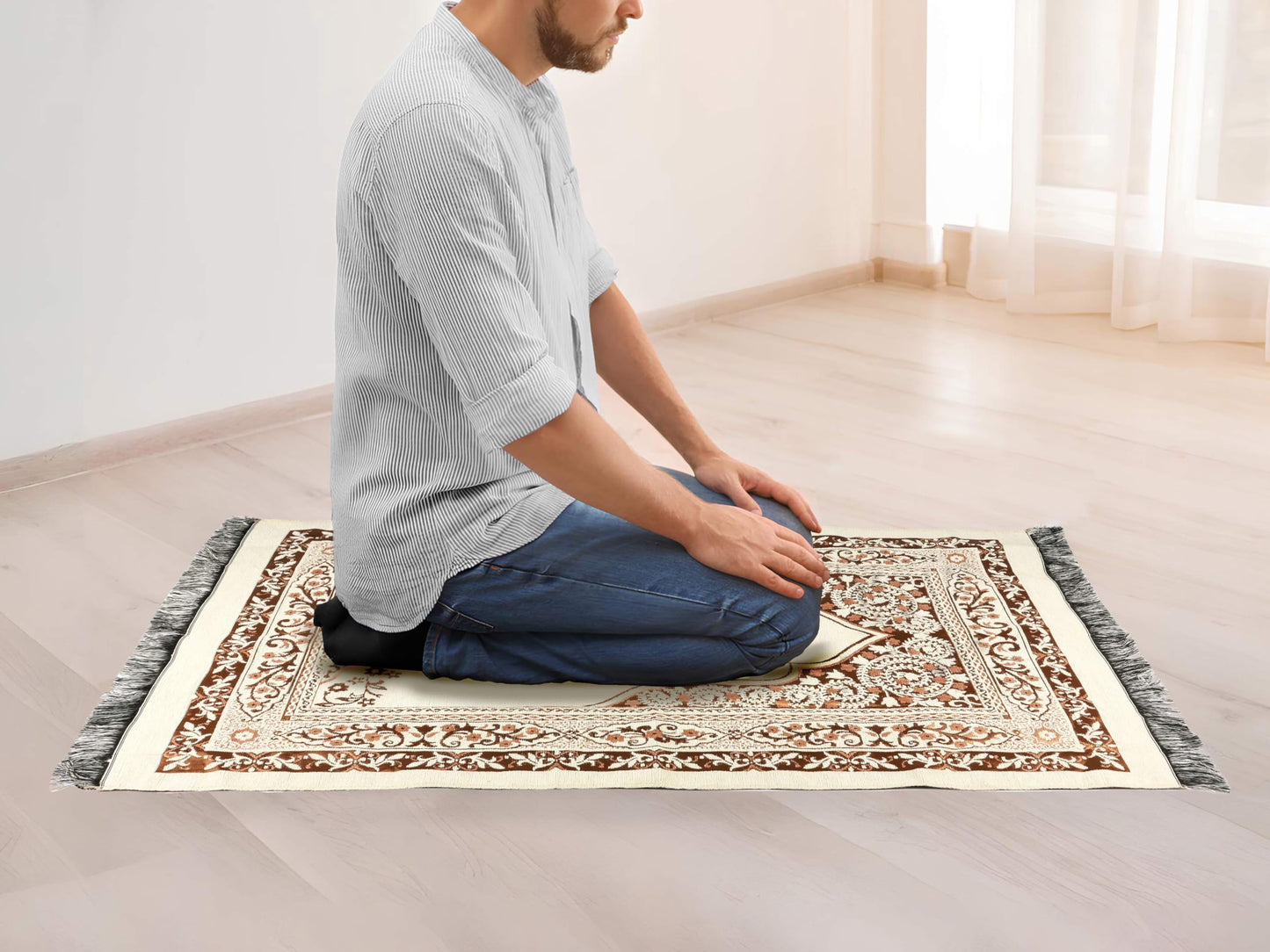 OLEEK Muslim Prayer Rug - Islamic Prayer mat - Prayer matt Islam - Islamic Gifts - eid Decorations for Home 2026 - Praying mat - Muslim Gifts - Islam Men - Islamic Prayer Rugs - سجادة صلاة