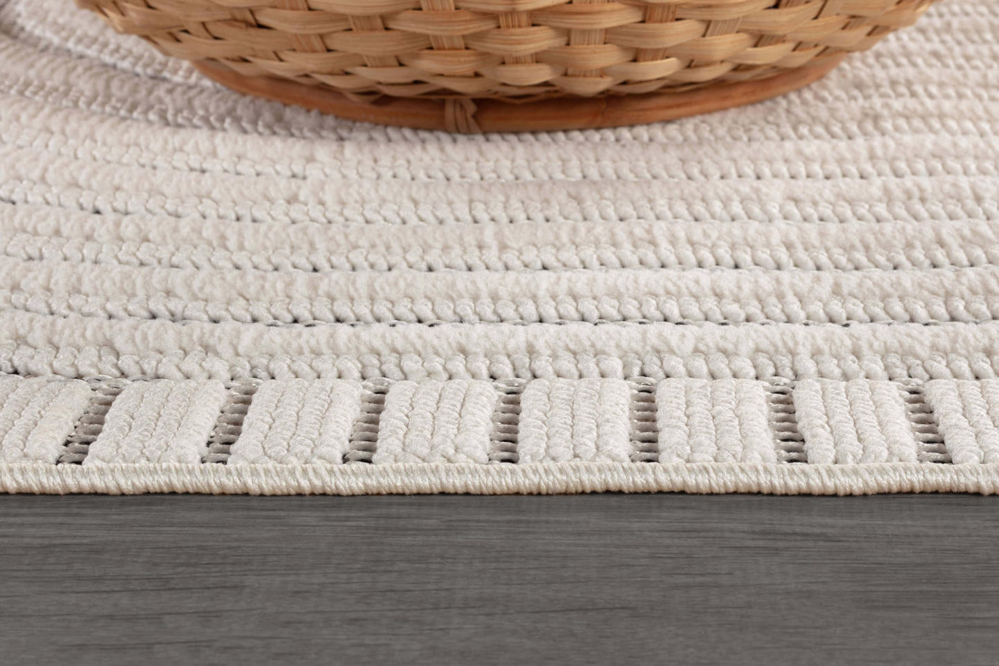 CAMILSON Modern Rug 9x12 Luxury Swirl Curved Large Micro Loop Area Rugs Soft High-Low Pile Stain Resistant Easy to Clean Non-Shedding Durable Living Room Kitchen Indoor Carpet (White)