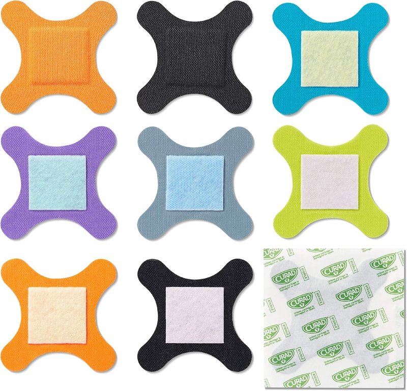 CURAD Performance Series Antibacterial Bandages, Elbows and Knees, 3" x 3", 30 Count