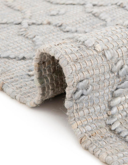 Rugs.com - Larsa Jute Rug – 6 Ft Runner Gray Hand Woven Jute Runner Eco-Friendly Texture for Hallways, Kitchens, and Entryways