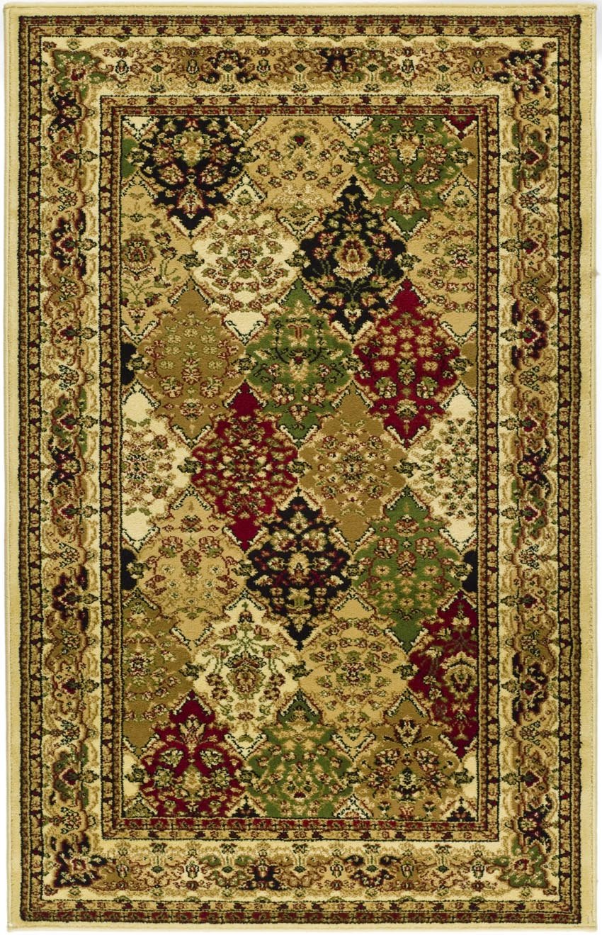 SAFAVIEH Lyndhurst Collection Accent Rug - 4' x 6', Multi & Ivory, Traditional Oriental Design, Non-Shedding & Easy Care, Ideal for High Traffic Areas in Entryway, Living Room, Bedroom (LNH221A)