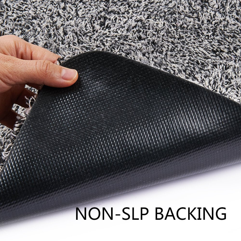 BEAU JARDIN Doormat Super Absorbent Mud Front Door Mat 36"x24" Latex Backing Non Slip for Front Inside Dirt Trapper Mats Cotton Entrance Shoes Scraper Washable