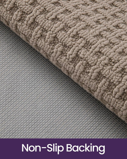 DEXI Indoor Front Door Mat Entryway Non Slip 36x60, Washable Entry Way Mats Inside Entrance, Welcome Doormat Dirt Trapper for House Floor Home Porter Hall Backdoor Area Light Taupe