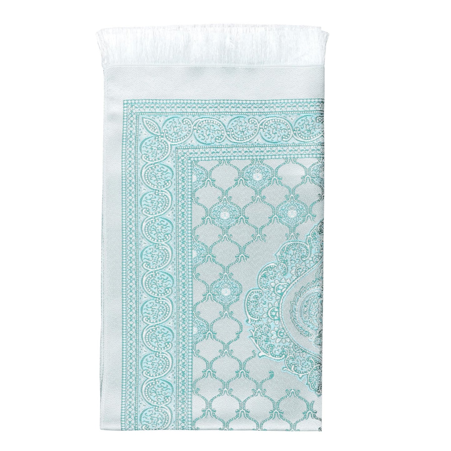 Prayer Rug Muslim Prayer Mat - Soft Thin Prayer Carpet Mats Islam for Kids Men Women, Islamic Eid Ramadan Gifts (Green)