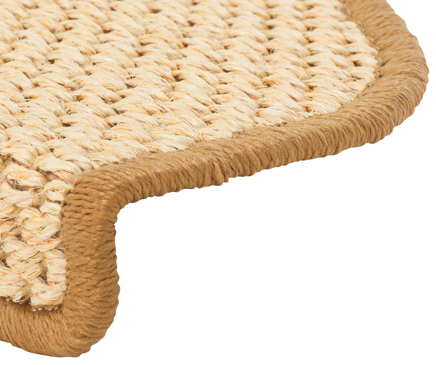 SAFAVIEH Stair Treads - Set of 3, 1' x 2'2" Non-Slip Indoor Accent Rugs, Handmade Sisal Natural Fiber, Durable & Decorative for Staircases (STT104A-SET3)