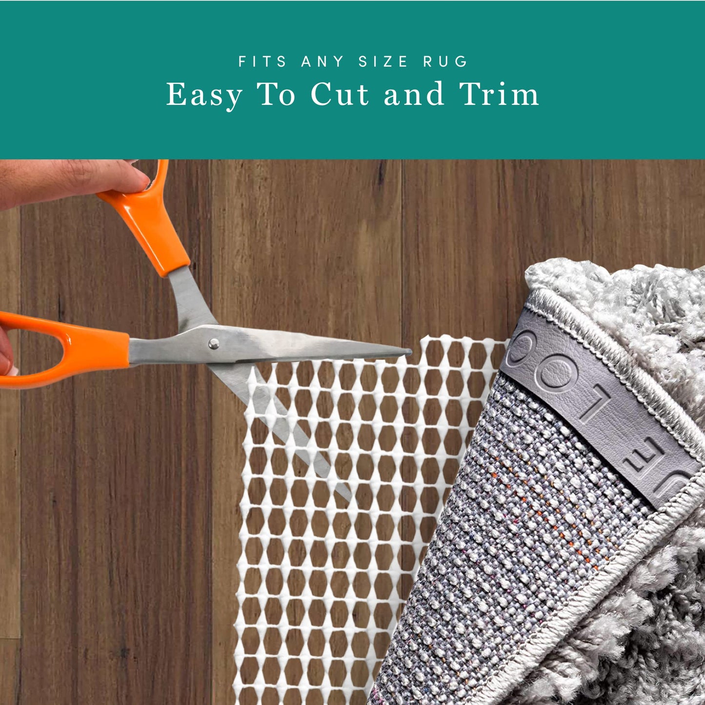 Unique Loom Anti-Slip All Surface Slim Indoor Use Rug Pad (7' 10" Square')