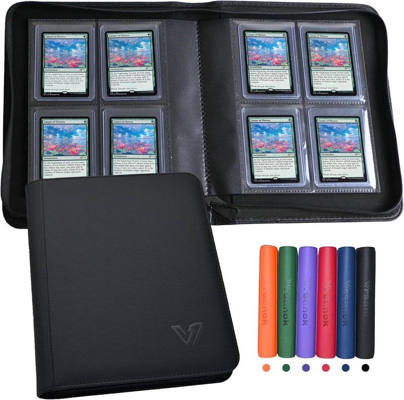 Toploader Binder - 4 Pocket Card Holder for 3" x 4" Rigid Cards | Holds 128 Trading Cards