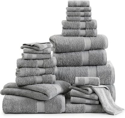 LANE LINEN Luxury 24 PCs Bath Towels Set
