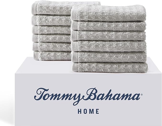 Tommy Bahama - Washcloths, Soft & Absorbent Cotton Towels, Low Linting & Fade