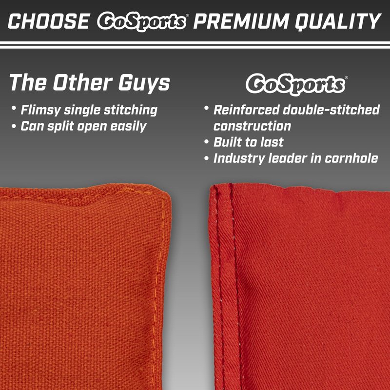 GoSports Cornhole Bean Bags Set of 4 - Regulation All Weather - Classic Dark Green