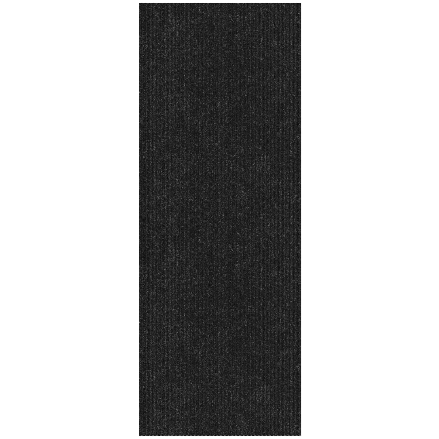 Ottomanson 2'7" x 9'10" Hallway Runner with Scraper Pile - Extra Durable Non-Slip Rug Mat for Indoor & Outdoor Use - Ideal for Kitchen, Entryway & Garage - High-Traffic Carpet, Black